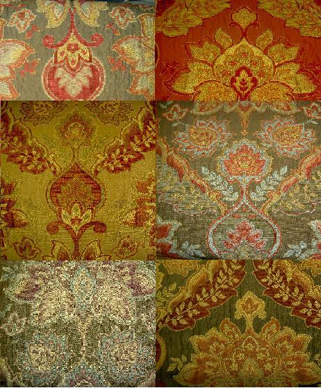 Colorways Devianna Damask Beautiful Durable Plush Finish Furniture Upholstery Fabric