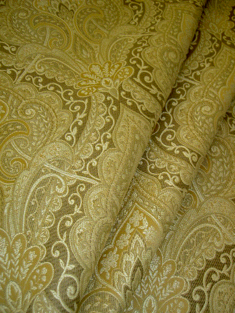 Draped Fabric Store Special Premium High End Portfolio Salem Color Wheat for Upholstery by the yard - click to order