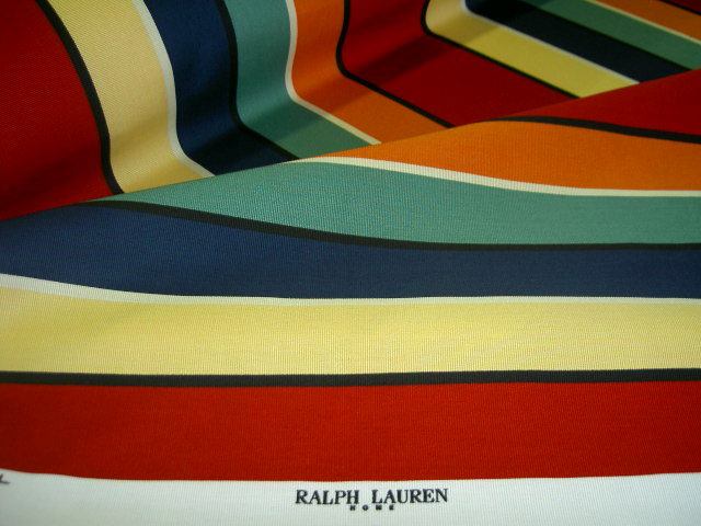 Ralph Lauren Design Seawave Awning Red/Multi Closeout