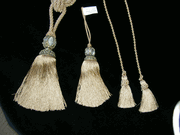 Dark Sand Tassles Drapery Chair TieBacks