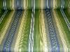 Patio Boat and Marine Upholstering with Big Kahuna Fabrics Indoor Outdoor Spun Polyester Canvas Calista Stripe Color Delft 