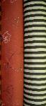 Black/White Stripes and Raspberry Red Home Decor Designer Fabric Coordinates