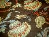 folded By the Yard Pattern Sussex Floral Color Mahogany Premium Upholstery Fabric from Tempo Fabrics