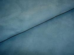 Cadet Blue Suede Leather Hide on Sale from Upholstery Shop Workroom Buyout for Designing Cheap