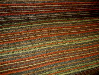 Angle image of Chenille Upholstery Fabric Pattern Talum Stripes Color Cajun by the yard