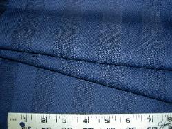 Closeup of blue stripe discount designer discontinued fabric