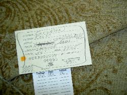 Schindlers Fabrics and Upholstery Shop Tag for this discount designer multipurpose fabric