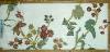 Crewel Linen Wool Embroidery Fabric Pattern LWENEDSRED Color Red Remnant