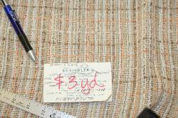 Schindlers Fabrics and Upholstery Shop Tag for this discount designer drapery fabric 