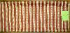 Designer Red White Vertical Stripe High End Home Decorating Fabric Remnant for designing cheap at Schindler's Upholstering and Fabrics