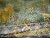 Discount Designer Railroded African Animal Scene Pattern Color Spruce Fabric Remnant for cheap design