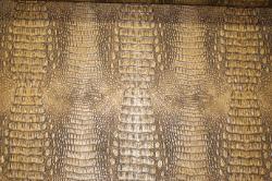 Straight Down View of this discount crocodile skin design vinyl upholstery fabric at Schindler's Upholstery Shop