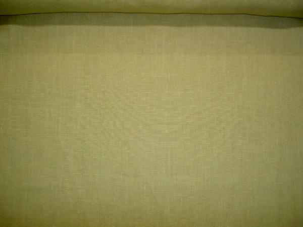 tabl e view of Drapery Weight 100% Linen color Natural Workroom Fabric Remnant