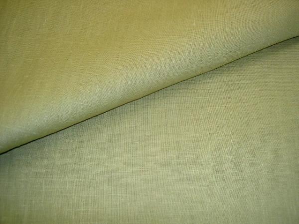 closeup folded Drapery Weight 100% Linen color Natural Workroom Fabric Remnant