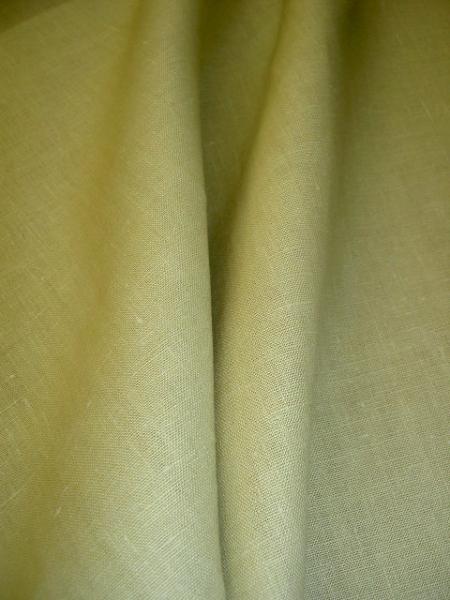 draped view of Drapery Weight 100% Linen color Natural Workroom Fabric Remnant