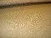 Drapery Weight Textured Brown with Green Polyester Workroom Fabric Remnant - click for small movie and additional pictures