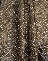 drape Drapery Work Room Upscale Pattern CrissCross Color Metal Double-wide Sheer Fabric Remnant Special