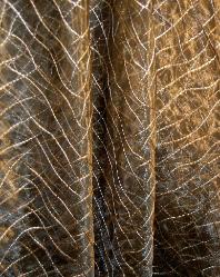 Drapery Work Room Upscale Pattern CrissCross Color Metal Double-wide Sheer Fabric Remnant Special EIFCrissCross drape 2