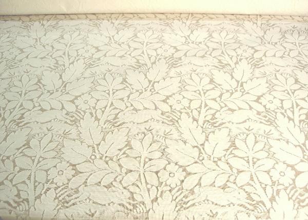 Drapery Work Room Winter White Cutwork Embroidery Cotton Polyester Sheer Fabric Remnant Special
