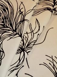 Duralee Kamala Pattern 21114-101 Color JET  from Suburban Home Collection Book 2984: Black & White Prints and Wovens