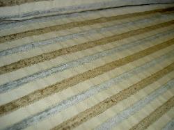 Angle shot of Duralee Pattern Rovino Stripe 71009 Color 160 Mushroom By Yard Home Decor Fabric