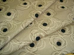 Draped picture of Duralee Pattern Unravelled 71008 Color 106 Carmel from Suburban Home Chancery Collection at Schindlers