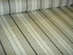 Angle image of Duralee Pattern Vice Stripe 73010 Color 562 Platinum By Yard Home Decor Fabric