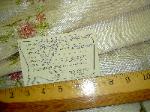 Shop tag of this fabric at Schindler's Fabrics and Upholstery Shop