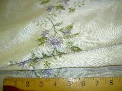 Pattern and texture image of this designer sheer drapery fabric