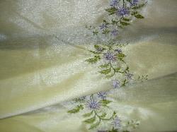 Folded Fabric Image of Belize Lavender Embroidered Fabric at Schindler's Fabrics