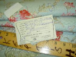 Shop tag of this fabric at Schindler's Fabrics and Upholstery Shop
