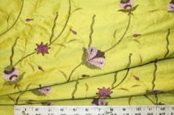 Another Closeup of Embroidered Silk Discounted Kavita Textile Pattern EMB Color NF-21 Fabric S101807-003