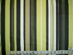 Get a sample of this discounted designer multiuse fabric for upholstery drapery and other interior decorating projects, Erie Islands Fabrics Pattern Funstripe Color Black Home Decor Fabric Basics