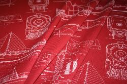 Draped closeup of this discount interior decorating fabric at Schindler's