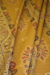Desugn cheap with Draped Folia Ralph Lauren Design Closeout Norwich Stripe Color Gold Fabric