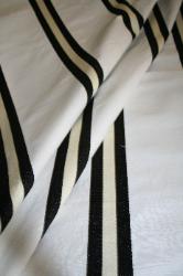 Draped image of Folia Ralph Lauren Design Closeout Pebble Beach Stripe Color Jet Fabric