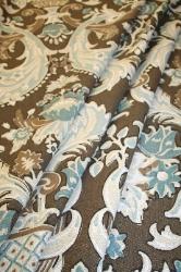 Kravet Design Lutron Color Storm Linen Home Decor Fabric from Portfolio Fabrics left drape image