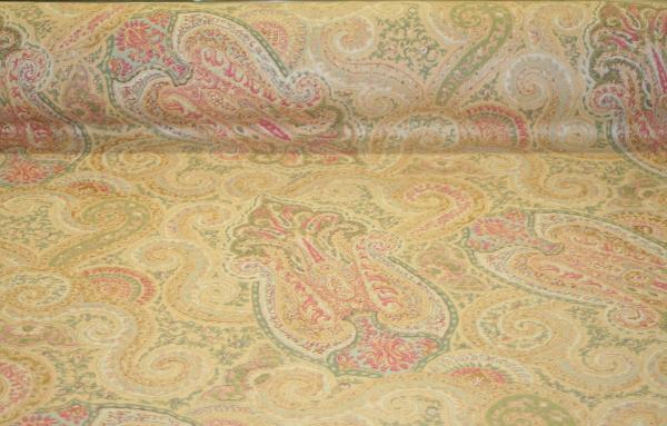 Laura Ashley Ashford Maize Linen Fabric Design LA1285 Portfolio Fabrics L100907-001 at Schindlers Fabrics - click for store page