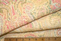 Pattern and texture closeup of this linen interior decorating fabric at Schindler's 