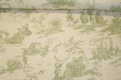 Straight Down View of this Discount Linen Home Decor fabric at Schindler's Upholstery Shop 