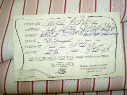 Schindlers Fabrics and Upholstery Shop Tag for this discount designer multipurpose fabric