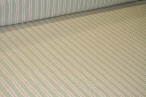 Laura Ashley Pippen Stripe Willow Fabric Design LA1290 Portfolio Fabrics L100907-002 - click for store page