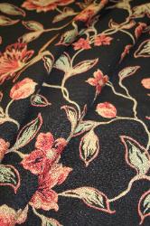 Marcovaldo Fabrics Pattern Darjeeling Color Night Upholstery Fabric - drape 2