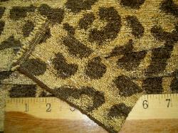Swatch of Marcovaldo Fabrics Leopard Bronze Upholstery Fabric