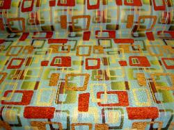 Marcovaldo Fabrics Pattern Sputnik Color Caribbean Upholstery Fabric
