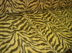 Tiger Fur Design Chenille Upholstery Fabric at Schindlers