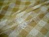 Markdown Closeout Cotton Sheer Check Designer Drapery Fabric