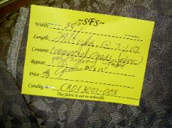 Shop Tag of this commercial markdown fabric at Schindler's Upholstery and Fabric Shop Inc
