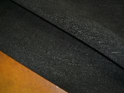 Contrast shot of cotton black velvet interior home decor fabric