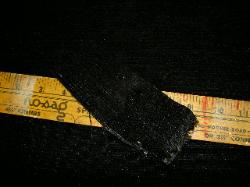Swatch of Cotton Velvet Black Closeout Fabric at Schindler's Fabrics and Upholstery Shop